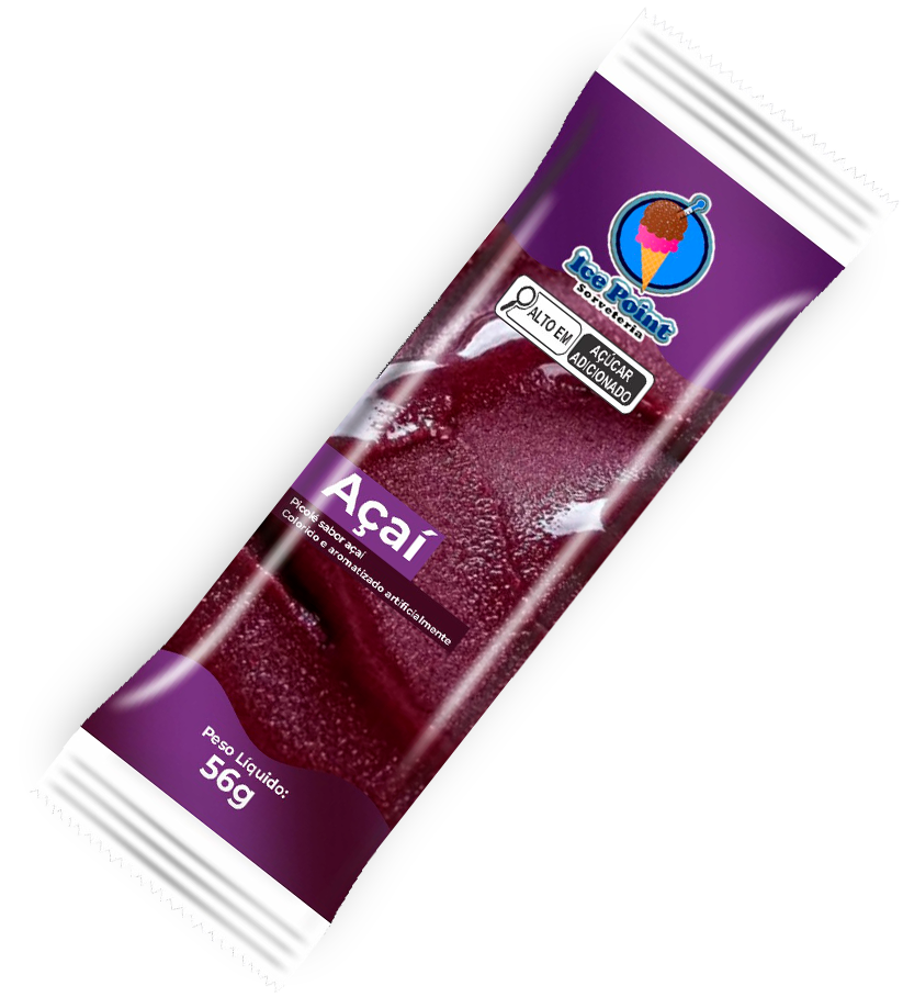 Picolé de Açaí da Ice Point