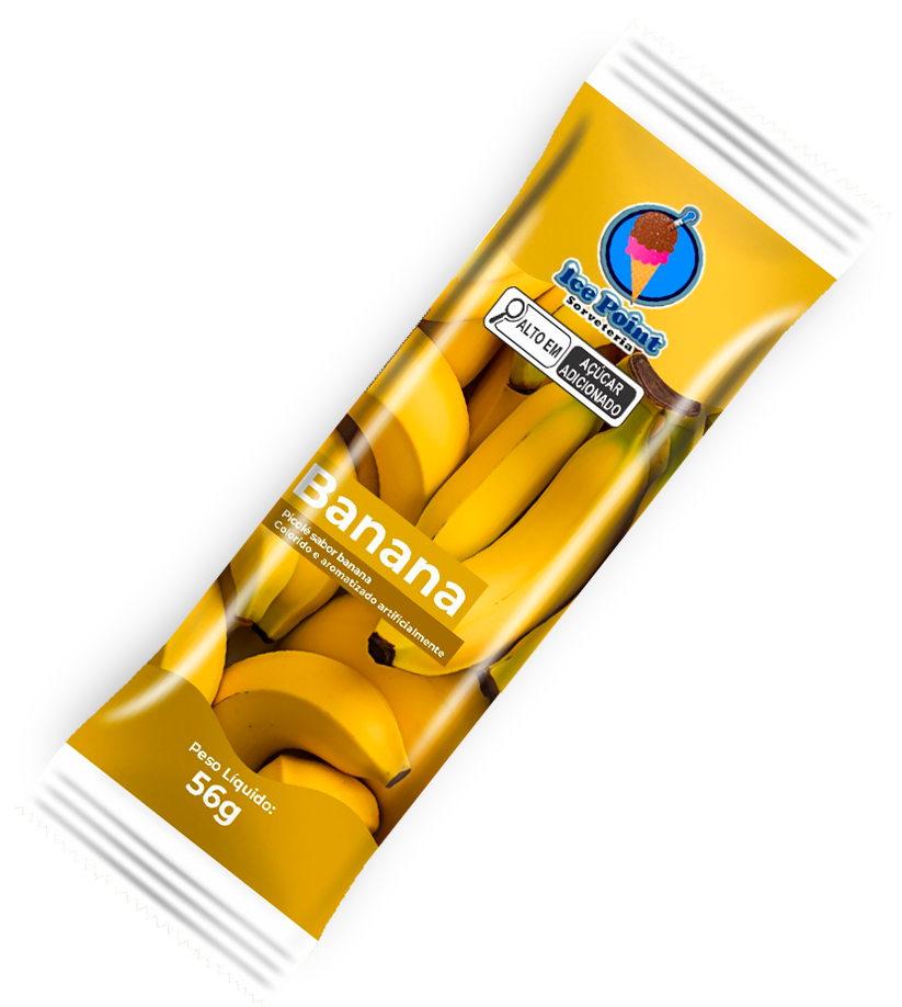 Picolé de Banana da Ice Point
